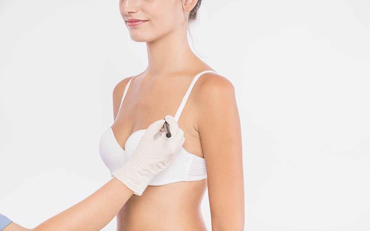 Poitrine vidée après allaitement