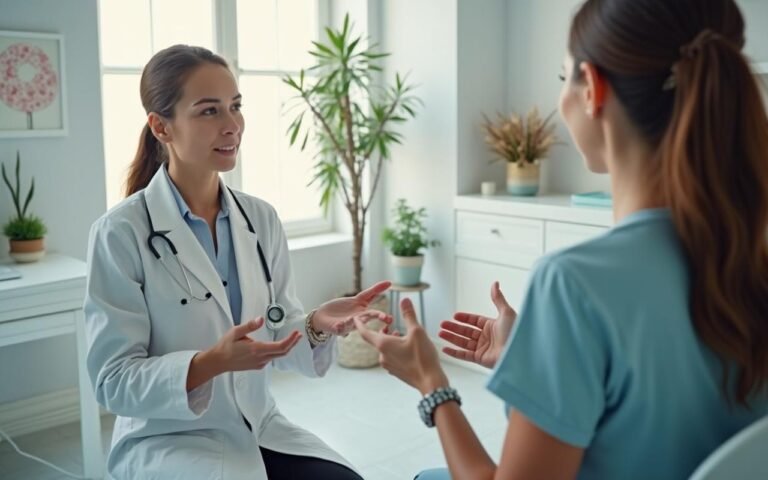 Consultation esthétique pour choisir la meilleure chirurgie anti-rides.
