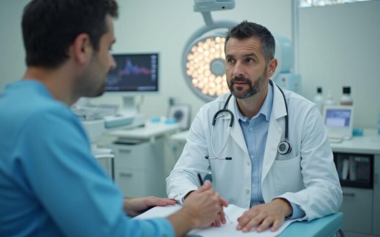 Consultation chirurgicale pour affiner la taille en Tunisie dans une clinique moderne.