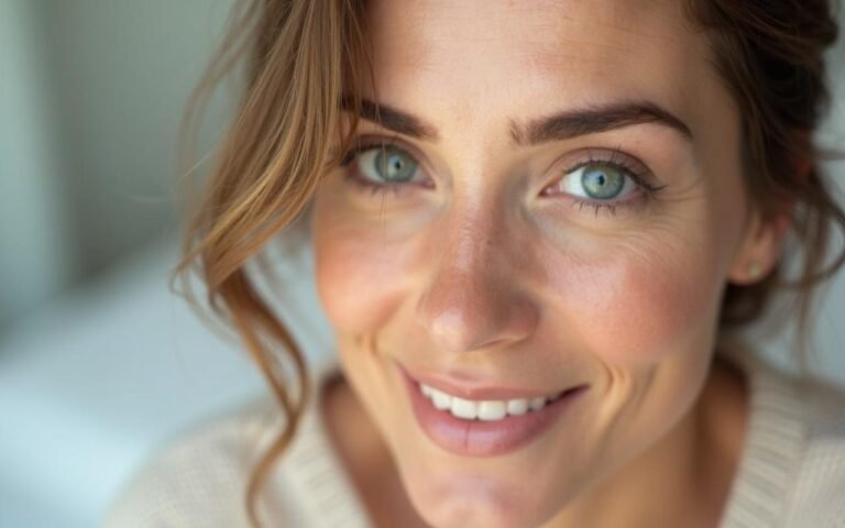 Illustration réaliste sur Rides sous les yeux femme 45 ans : meilleure chirurgie en Tunisie