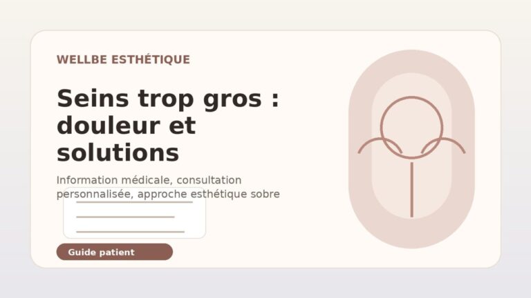 seins trop gros douleur