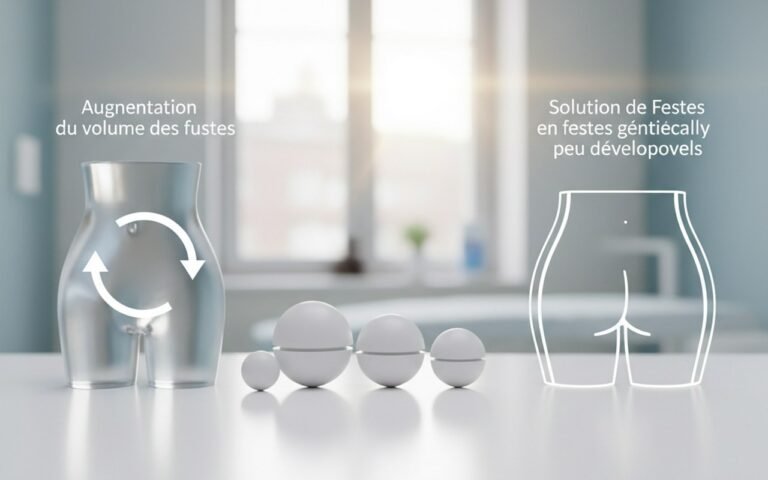 Illustration réaliste sur 3 avantages de l'augmentation du volume des petites fesses par implants fessiers