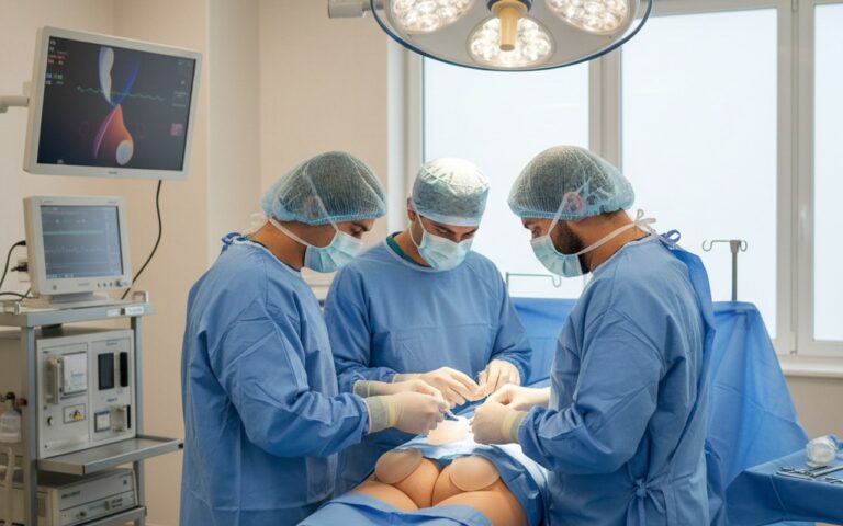 Illustration réaliste sur Augmentation des fesses par implants en Tunisie avec Wellbe : forfait tout compris et résultats gar
